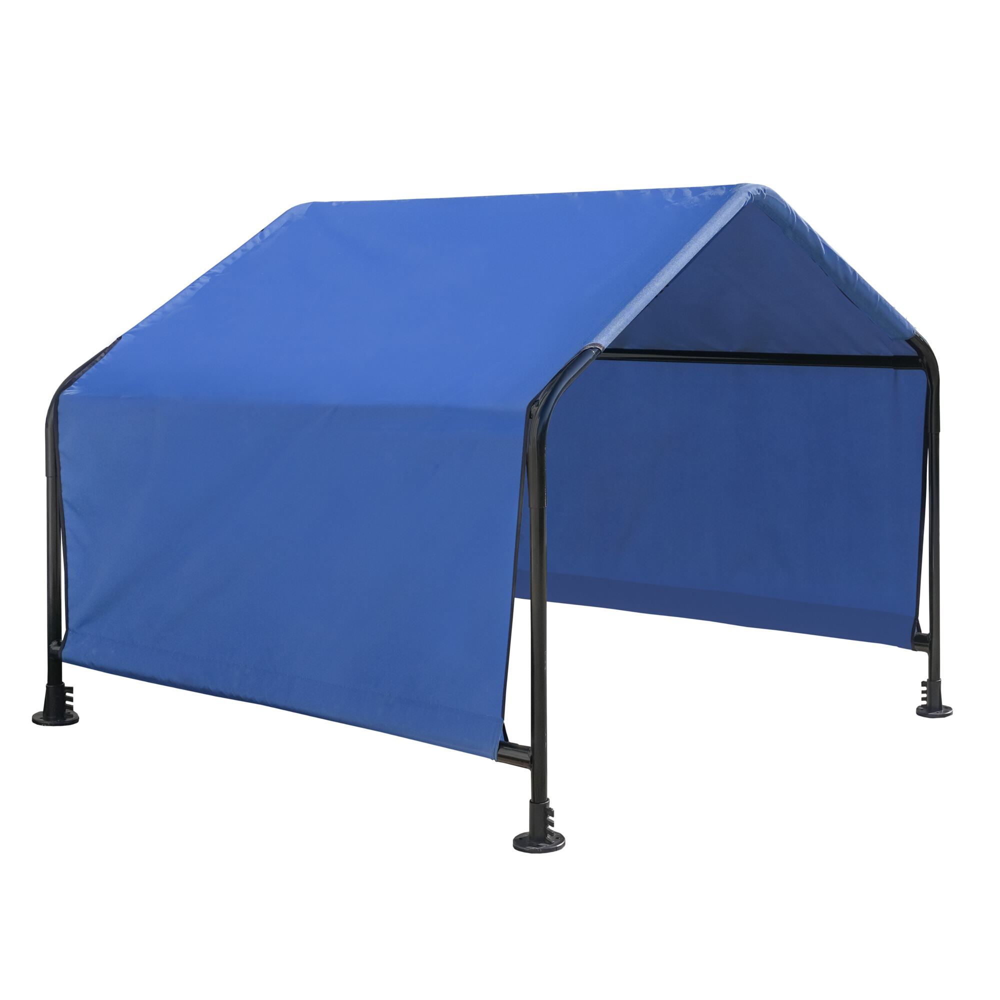 ShelterLogic Dog Shade Canopy - 5ft. x 4ft. x 4ft., Portable, Steel Frame, Blue, Model# 60028